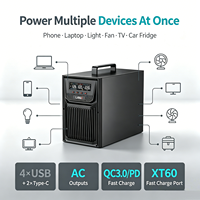 Système d'énergie solaire portable de qualité supérieure en ABS, 500W, 600W, 1000W, 1500W, 2000W, 3000W, avec batterie LiFePO4, station d'énergie solaire