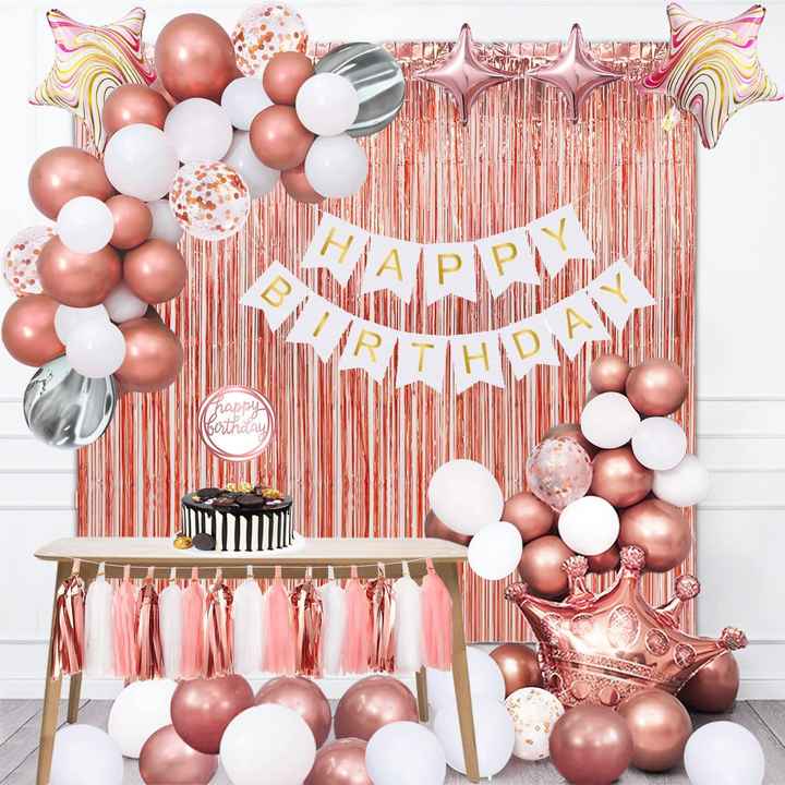 Décoration Dorée Pour 18e Anniversaire De Fille, Nœud Et Diadème, Nœud Pour Fête D'anniversaire, Couronne, Gâteau D'anniversaire, Chiffre 18, Ballons
