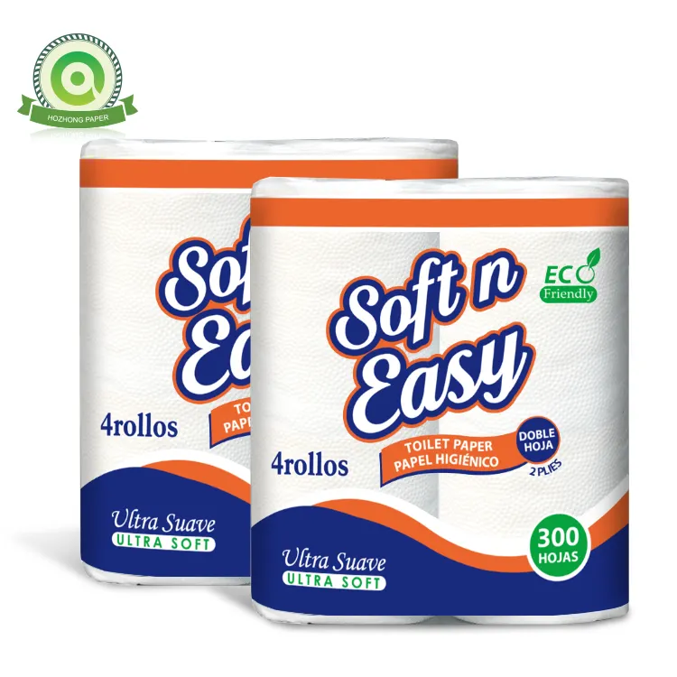 Tissue-Fabriken entfernbares Toiletten papier 4 Rollen hochwertiges Zellulose-Rohmaterial Tissue-Toiletten papier
