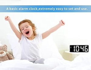 Custom Digital Alarm <b>Clock</b> Led Wireless Music Speaker Wake up Night Light Smart Alarms <b>Clocks</b> Lights Bedside Table Lamp for Kids - Product Image 3