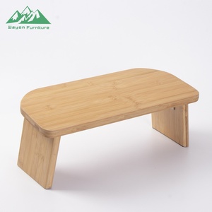 Banc de méditation pliable contemporain en <span class=keywords><strong>bambou</strong></span> avec coussin en velours, design léger et portable - Product Image 3
