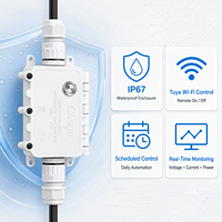 Interrupteur intelligent WiFi Tuya extérieur étanche IP67 avec affichage de puissance, minuterie 16A, protection contre la tension et le courant, disjoncteur Chayo