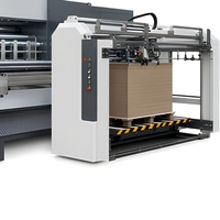 Machine automatique de conversion de cartons ondulés avec impression, rainurage, découpe, pliage et collage, garantie 1 an, fabriquée en Chine