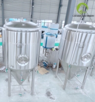 Fermenteur à bière conique isolé en acier inoxydable de 5000 L, cuve de fermentation pour brasserie artisanale