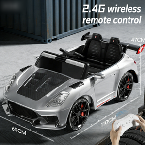 Voiture électrique pour enfants à quatre roues en plastique avec télécommande pour les enfants de <span class=keywords><strong>1</strong></span> à 6 ans, unisexe - Product Image 2