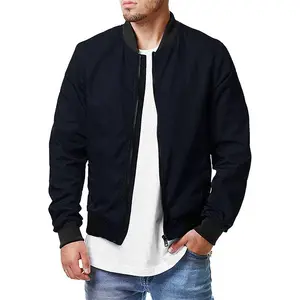 Hot Sale Odm Street Langarm 5Xl Flug pilot jacke Fly Usa Jugend flieger jacken Herren Zip Up Bomber jacke