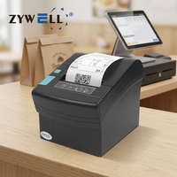 Imprimante thermique de poche Bluetooth Wifi pour ordinateur de bureau ZYWELL ZY906 Impresora Sin Tinta Imprimante de reçus 80 mm