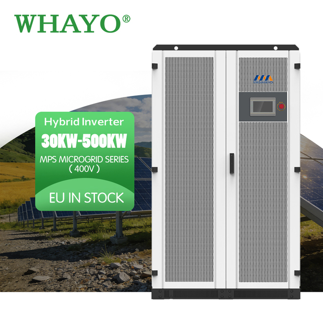 Megarevo MPS Series Three Phase Hybrid String Inverter 30kW-500kW 250V-1000V 400V AC Lithium-Compatible 99% Efficiency Solar