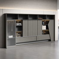 Meja Kantor Eksekutif Modern Ergonomis yang Dapat Diubah dengan Penyimpanan, Furnitur MDF Mewah yang Dapat Disesuaikan, dan Dapat Dipindahkan