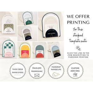 Colorida <span class=keywords><strong>Suite</strong></span> de invitación de boda de destino tropical de cuatro piezas Diseño brillante y vibrante en papel elegante - Product Image 4