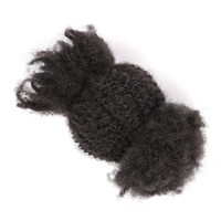 Capelli Umani Morbidi Afro Kinky per Micro Twist, Extension di Capelli Vergini Brasiliani 100% Umani per Intrecciare Dreadlocks