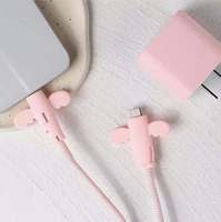 Protector de Cable de Silicona Suave Little Angel, Estilo Chino, Anti-Rotura, Desmontable, Anti-Fractura