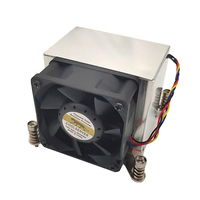 COOLSERVER LGA2011 CS-2011-2U6CA-S Boîtier d'ordinateur Refroidisseur d'air CPU Silencieux Ventilateur en cuivre et aluminium à double roulement à billes Radiateur 95W 12V