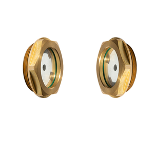 زجاج رؤية مستوى الزيت مخصص عالي الجودة من النحاس بتصميم دائري وسداسي - Product Image 4