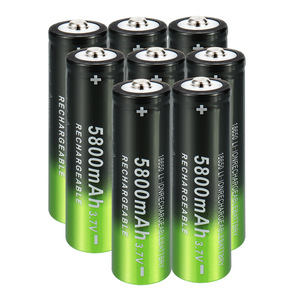 18650 Li-Ion Rechargeable <b>Battery</b> 5800mAh <b>3.7V</b> Green Cylindrical Lithium Ion <b>Battery</b> For Flashlight - Product Image 5