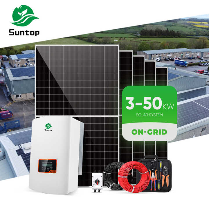 Full Set Complete Kit 10kW on Grid Solar System 20kw 5kw 30kw Solar ...