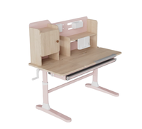 Bureau d'étude pour enfants en bois de haute qualité, bureau debout à manivelle, bureau à hauteur réglable manuellement
