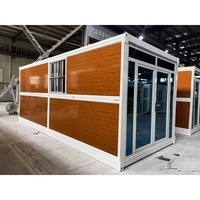Maisonnette préfabriquée moderne et pliable de 20 pieds en panneaux sandwich, idéale pour villa, appartement et atelier