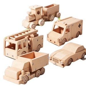 Jouet éducatif en <span class=keywords><strong>bois</strong></span> à assembler soi-même, voiture en <span class=keywords><strong>bois</strong></span> massif, 5 styles, jouet artisanal facile à manipuler pour inspirer la créativité - Product Image 1