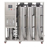 Système d'osmose inverse entièrement automatique en acier inoxydable 4000 L/h, contrôlé par PLC, pureté 98%, pompe CNP, moteur 220V, garantie 1 an