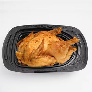 Cajas de embalaje de alimentos transparentes desechables para <span class=keywords><strong>delicatessen</strong></span>, caja de pollo asado de plástico con impresión personalizada - Product Image 5