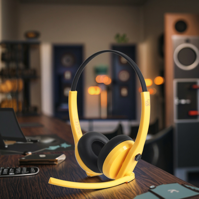 2026 ANC Call Center Headset Compatible with PC Telephone Mobile Dual-Mic ENC Rotatable Boom Mic Adjustable CE ROHS Certified
