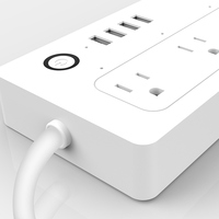 Prise de bureau escamotable intelligente Tuya WiFi US, 4 prises, ports USB, IP44, multiprise de table, prise d'extension télécommandée par Wi-Fi