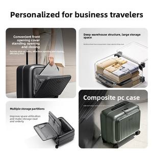 Xiao Mi Mijia <span class=keywords><strong>Maleta</strong></span> <span class=keywords><strong>de</strong></span> viaje <span class=keywords><strong>de</strong></span> Apertura frontal Equipaje multifuncional <span class=keywords><strong>de</strong></span> gran capacidad <span class=keywords><strong>de</strong></span> 18 pulgadas - Product Image 3