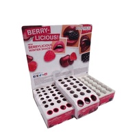 Plateau de maquillage ondulé professionnel, boîte de comptoir en carton, présentoir pour produits cosmétiques, pour détail de chocolat, PDQ