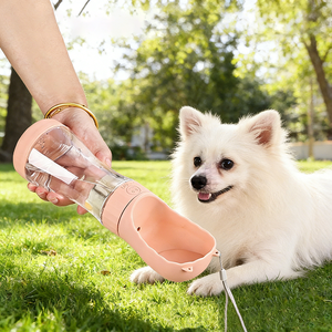Outdoor Portable Dog Water Bottle with <b>Food</b> <b>Container</b>, Leakproof Travel Pet Water Dispenser - Product Image 4