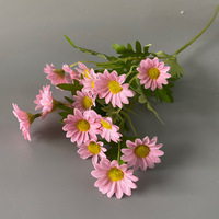 Bouquet de fleurs de marguerites à longues tiges pour mariage, bouquet de main, arrangement en vase, décoration de fenêtre, photographie, décoration intérieure