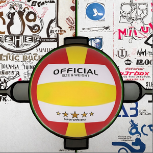 Balón de Voleibol TOPTEAMS TP300 Talla 5 de PU, Suave al Tacto, para Entrenamiento y Partidos en Interiores, con Logotipo Personalizado, para Entretenimiento de Adultos - Product Image 3