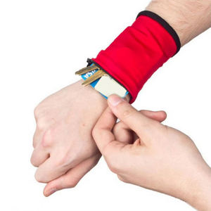 Cartera de muñeca con absorción del sudor, multifuncional, cómoda, antideslizante, con cremallera, cartera de entrenamiento, bolsa de muñeca para gimnasio, para exteriores - Product Image 2