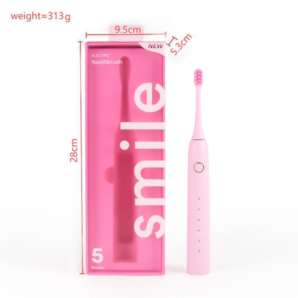 Ensemble brosse à dents électrique K5 - rose neutre - vente transfrontalière uniquement