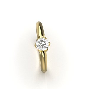 Sterling Silver Solitaire Ring For Girls & Women - Product Image 4