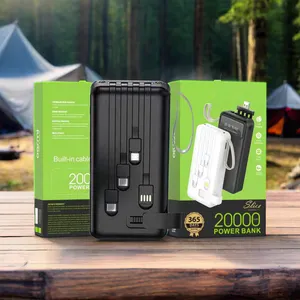 Best Seller en África 10000 mAh pantalla digital portátil PD 22,5 W carga móvil banco de energía inteligente para oraimo