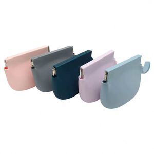Mini sac à pinces en silicone portable, étanche, avec fermeture éclair, pour aliments, collations, cosmétiques, porte-clés et monnaie, vente en gros de Chine - Product Image 5