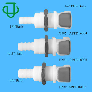 JU's AP Series POM Plastic <b>Quick</b> Connect <b>Connector</b> With Valve 6-10mm For Fluid Piping Equipment - Product Image 4