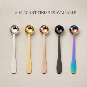 Minimalistisches Ringloses 18/10 Edelstahl Messlöffel-<span class=keywords><strong>Set</strong></span> mit Langem Griff und Tropfenform in <span class=keywords><strong>Gold</strong></span> für Europäische Boutique-Küchen und Geschenke - Product Image 2