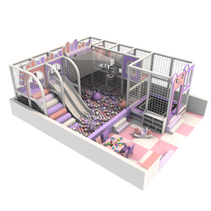 Parque Infantil Interior <span class=keywords><strong>Triumph</strong></span> Royal para Niños con Piscina de Pelotas, Tobogán, Aro de Baloncesto, Estructura de Escalada con Temática de Castillo y Área de Actividades - Product Image 1