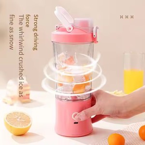 Portable Mini 600ml <strong>Juicer</strong> Machine Travel <strong>Blender</strong> Cup with 6 Blades USB Power Source <strong>Ice</strong> <strong>Crusher</strong> <strong>Juicer</strong> Bottle - Product Image 4