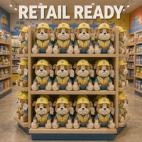 Jouets en peluche Bulldog personnalisés OEM ODM, camion benne, boîte à outils, poupée en peluche, vente en gros, cadeau pour enfants