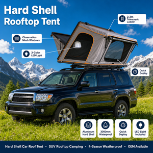 <span class=keywords><strong>Tente</strong></span> de toit Zentopia 6063 en aluminium, type clamshell, 2 personnes, 210x142cm, ouverture en 3 secondes, 18cm de profondeur, pour SUV <span class=keywords><strong>4x4</strong></span>, camping au portique arrière - Product Image 1