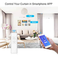 Système de rideaux motorisés intelligents Wifi Ewelink 5,2 m, kit de rail de rideaux réglable en longueur, corniche, rideaux de fenêtre, système d'automatisation de la maison Alexa