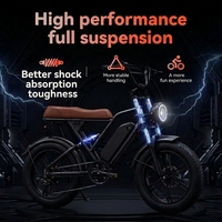 Vélo électrique à gros pneus OBX G60 1000W 48V 20Ah pour les vendeurs sur les plateformes en ligne, stock disponible en entrepôt américain