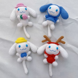 <span class=keywords><strong>Amigurumi</strong></span> Tejido a Mano, Muñeco de Peluche de Ganchillo, Mono de Ganchillo <span class=keywords><strong>Luna</strong></span> para Regalo de Navidad, Llavero - Product Image 4
