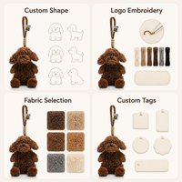 Figurines en peluche personnalisées pour chiens, porte-clés anime, pendentifs mignons pour sacs à dos, animaux en peluche, jouets en peluche – Vente directe usine