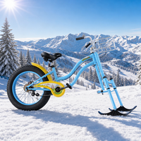 Vélo à neige pour enfants, luge sans moteur, équipement de divertissement pour station de ski