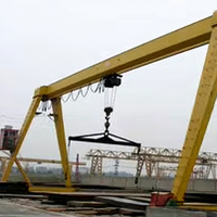 Grue portative légère de 3t à poutre unique montée sur rail/portique à poutre/portique à portail
