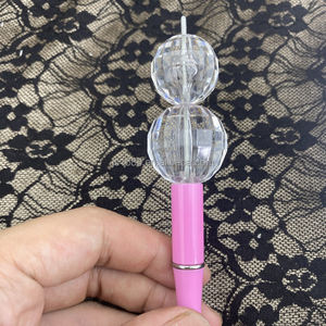 Perles acryliques rondes en plastique pour fabrication de bijoux, perles rondes de terre <span class=keywords><strong>à</strong></span> facettes pour la fabrication de bijoux, 25-30mm - Product Image 5